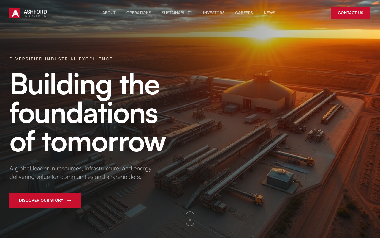 Ashford industrial website