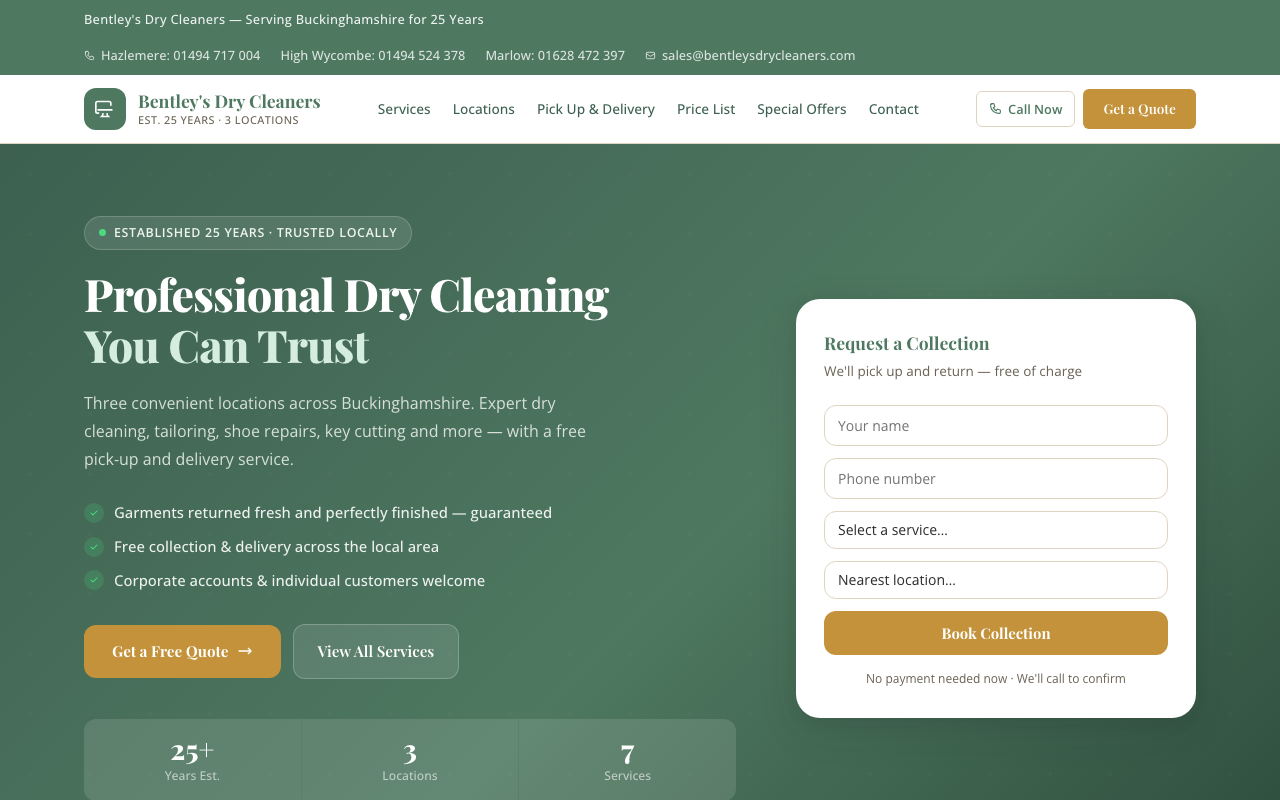 Bentley's local services website