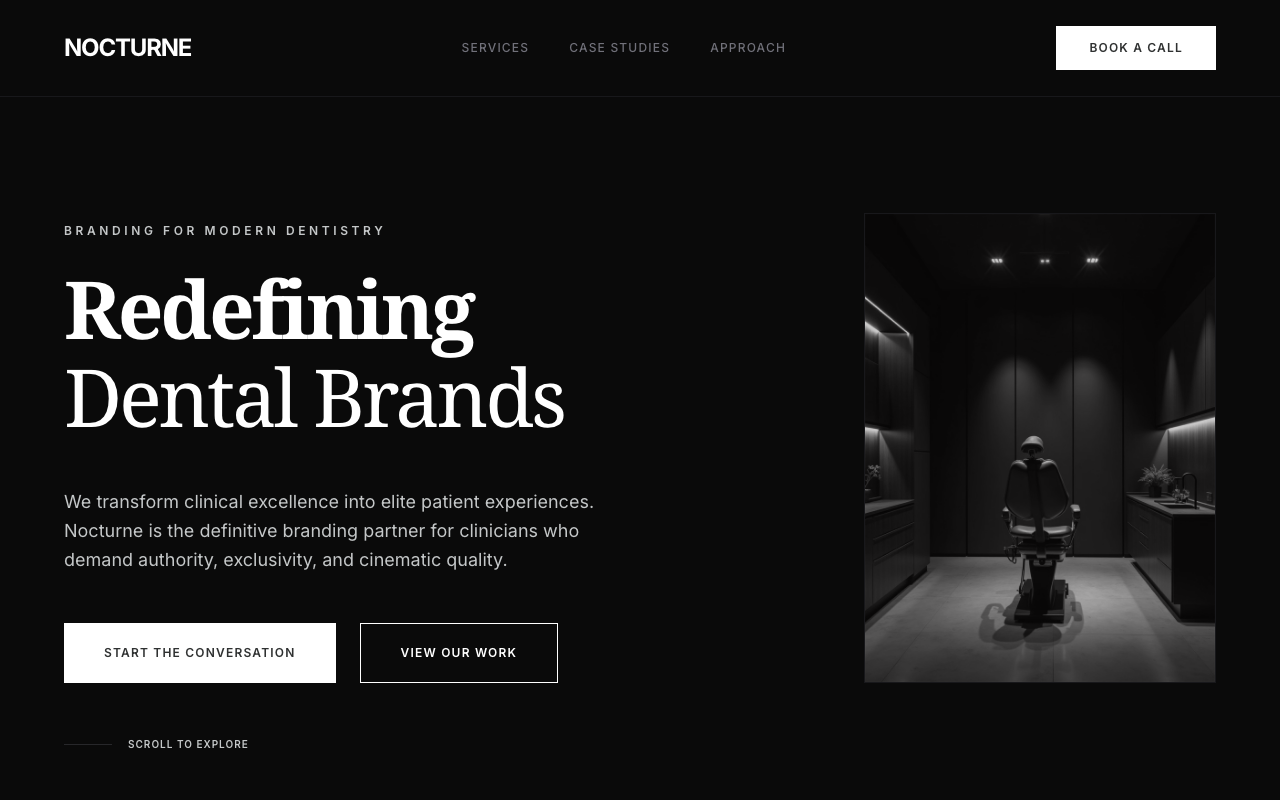 NOCTURNE dental website